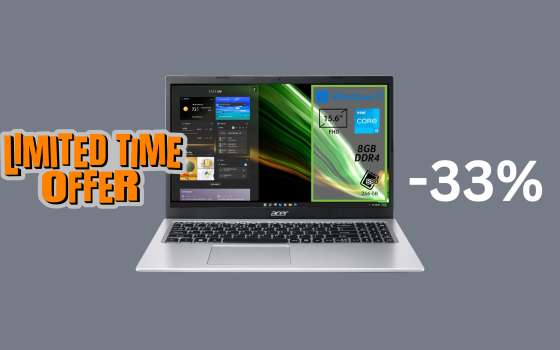 SUPER offerta, portatile Acer Aspire 3 a soli 369€