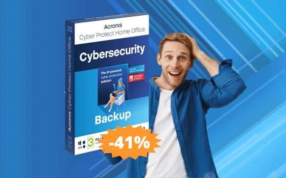 Acronis Cyber Protect Home Office 2023: MEGA sconto del 41%