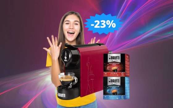 Bialetti Gioia + 32 capsule: SUPER sconto del 23%