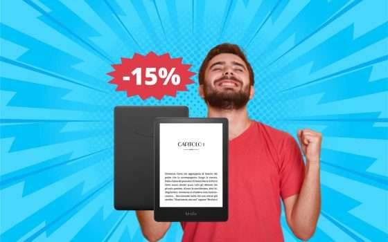 Kindle Paperwhite 16GB: OFFERTA lampo su Amazon (-15%)