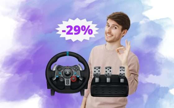 Logitech G29 Driving Force: prezzo IRRESISTIBILE su Amazon