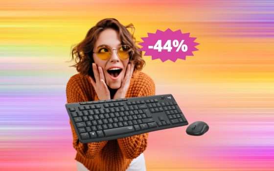 Mouse + tastiera Logitech MK295: MEGA sconto del 44%