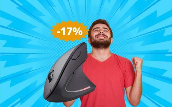 Mouse verticale Trust Verto: SUPER sconto su Amazon