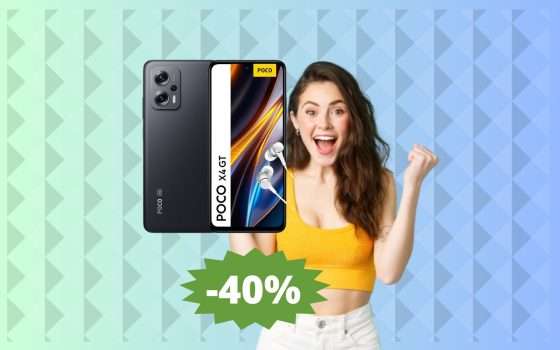 POCO X4 GT: sconto IMPERDIBILE del 40% su Amazon