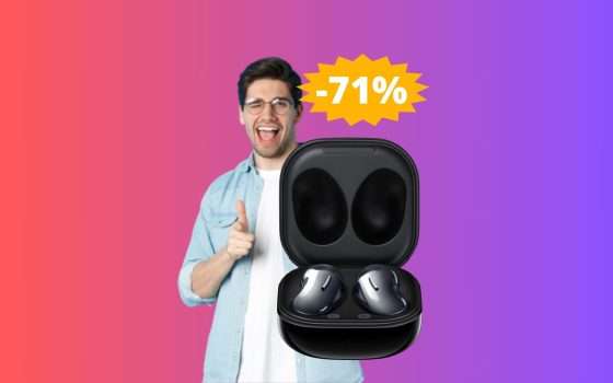 Samsung Galaxy Buds Live: sconto ASSURDO del 71%