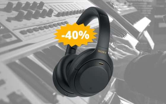 Sony WH-1000XM5 al 40% in meno su Amazon: queste cuffie sono uno SPETTACOLO