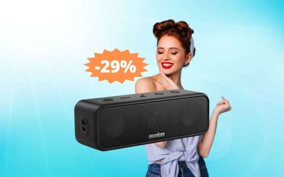 Speaker Bluetooth Anker Soundcore 3: MEGA sconto del 29%