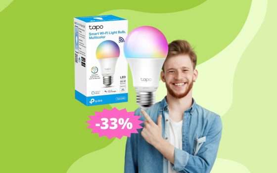 Lampadina Smart TP-Link Tapo: MEGA sconto del 33% su Amazon