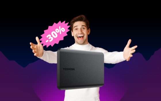 Toshiba CANVIO BASICS 1TB: MEGA sconto del 30%