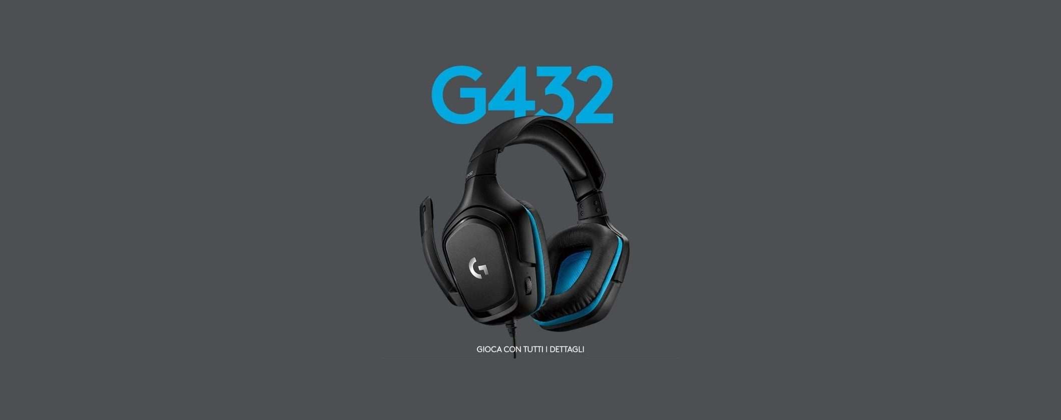 Cuffie Gaming Logitech G432: diventa tu il protagonista (-47%)