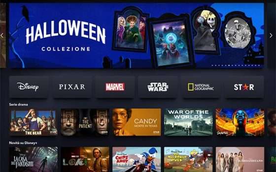 Il catalogo di contenuti in streaming su Disney+