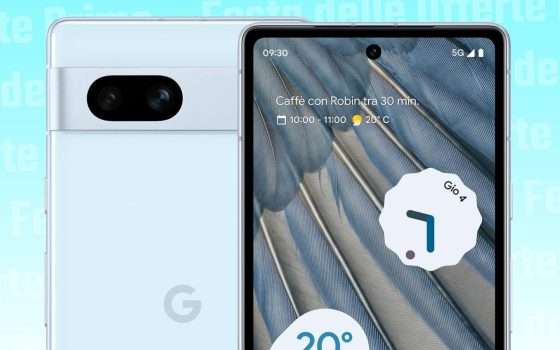 Google Pixel 7a in sconto nella Festa di Prime