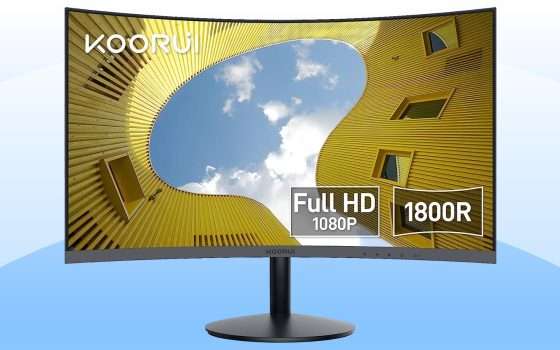 Monitor curvo da 23,6 pollici a 99€: è già tuo