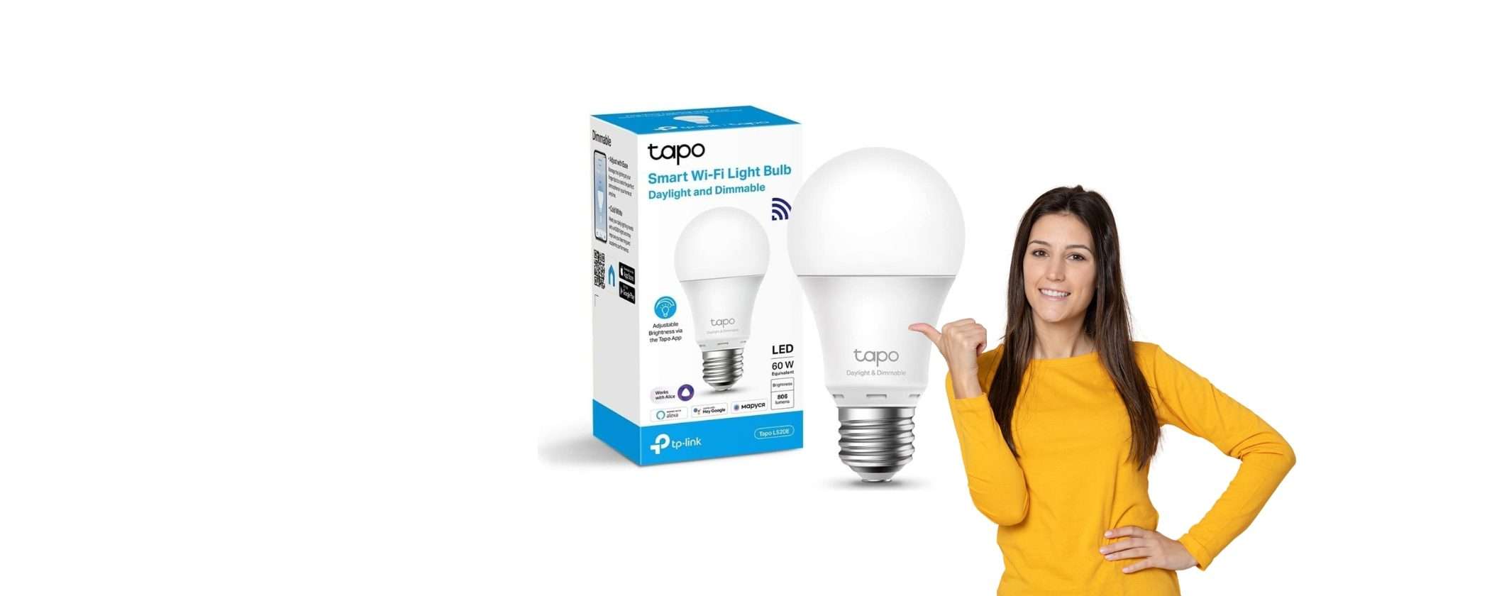 Lampadina WiFi Tapo e sei subito SMART con meno di 10€