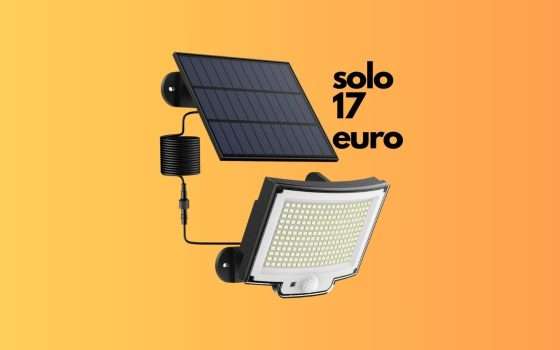 Luce Solare: 46% di SCONTO immediato +20% Coupon Amazon