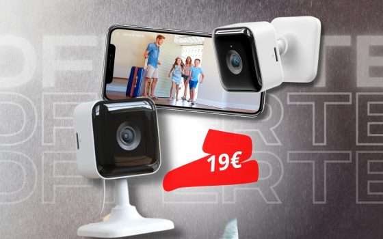 Telecamera da interno, 19€ per mettere casa al SICURO in modo smart