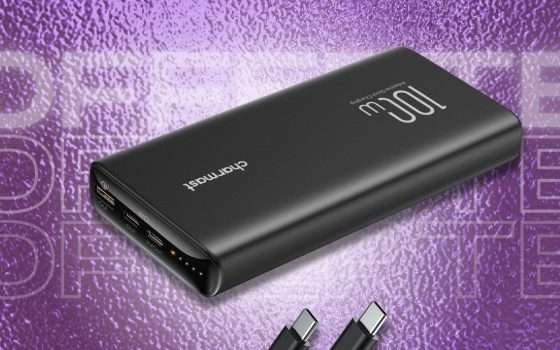 Power Bank 100W 20000mAh per ricarica infinita su smartphone (-35%)