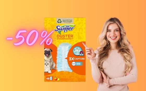 48 Piumini Catturapolvere Swiffer a metà prezzo col Black Friday