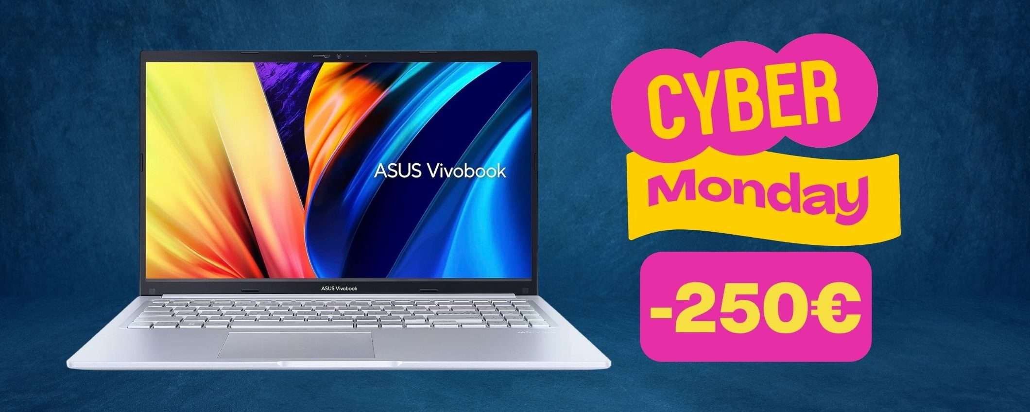 Cyber Monday Amazon: ASUS Vivobook 15 con 250 euro di sconto