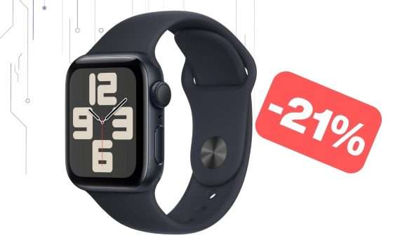 Apple Watch SE 2023: offerta al MINIMO STORICO su Amazon (-21%)