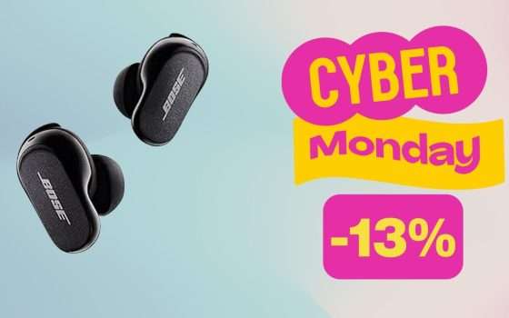 Cyber Monday: auricolari Bose in sconto al minimo storico (-13%)