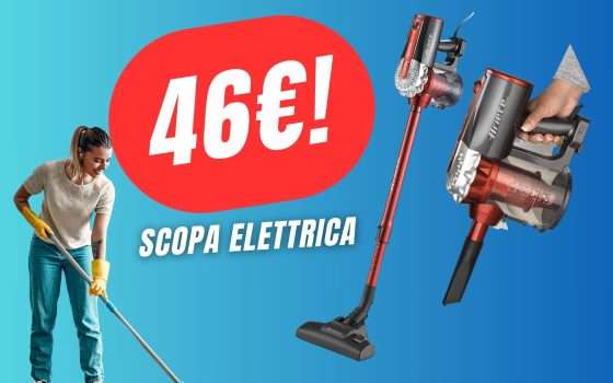 SCONTO PAZZESCO per questa Scopa Elettrica: costa solo 46€!