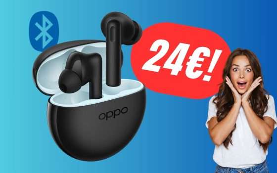 METÀ PREZZO per gli ottimi Auricolari Bluetooth OPPO Enco Buds2: solo 24€!