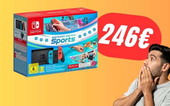 Il Bundle con Nintendo Switch e Switch Sport CROLLA a soli 246€ grazie al COUPON