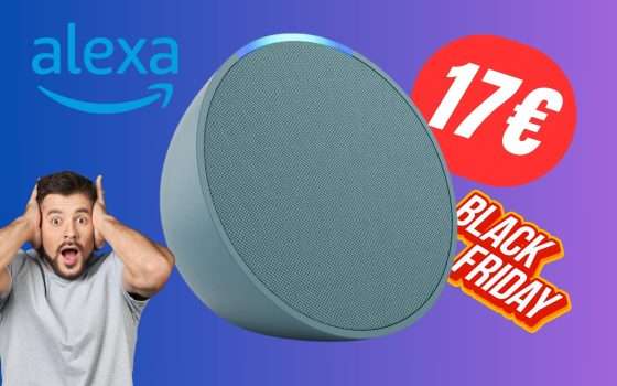 SCONTO FOLLE del 62% per Amazon Alexa: ora solo 17€ grazie al Black Friday