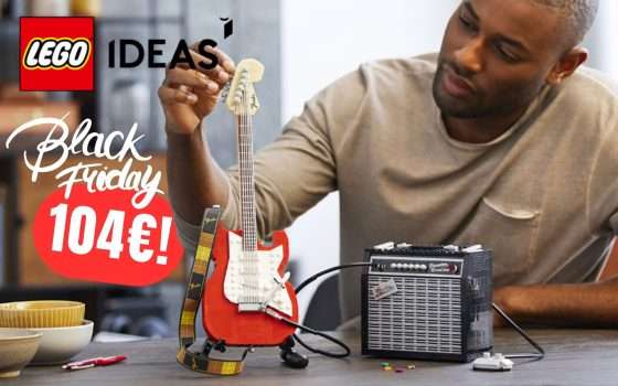 Una Fender Stratocaster LEGO? Esiste ed è anche SCONTATA su Amazon!