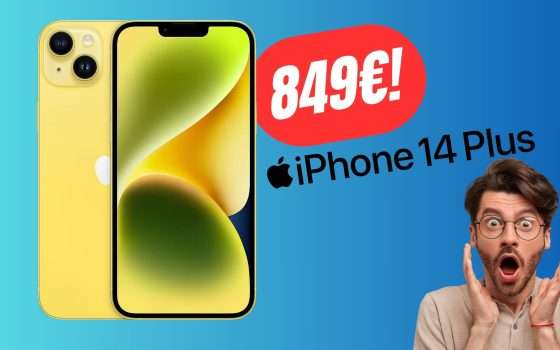 L'iPhone 14 Plus (Giallo) è in SCONTO su Amazon!