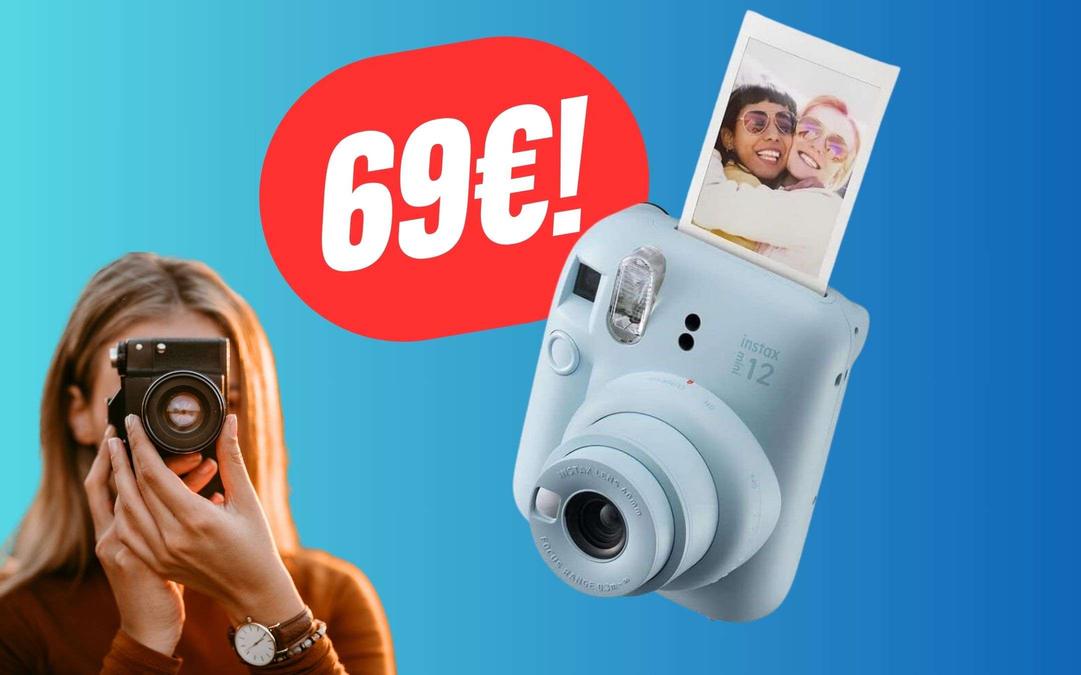 FUJIFILM - Fotocamera Istantanea INSTAX mini 12 Specchietto Selfie