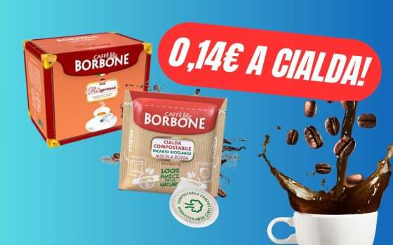 Con l'OFFERTA eBay pagherai 150 Cialde Caffè Borbone 0,14€ l'una!