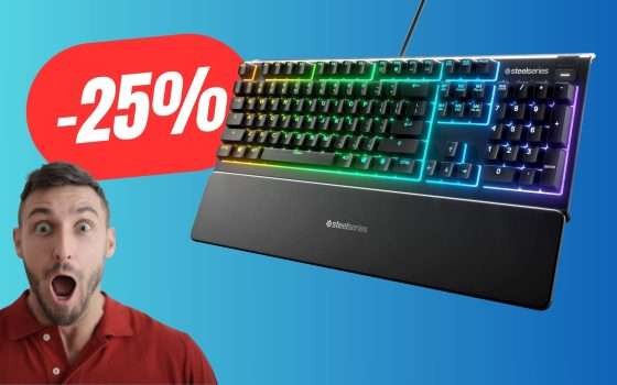 SCONTO PAZZESCO per la Tastiera da Gaming Completa di SteelSeries!