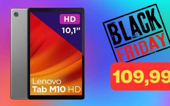 Lenovo Tab M10 HD: ottimo tablet economico in sconto Black Friday