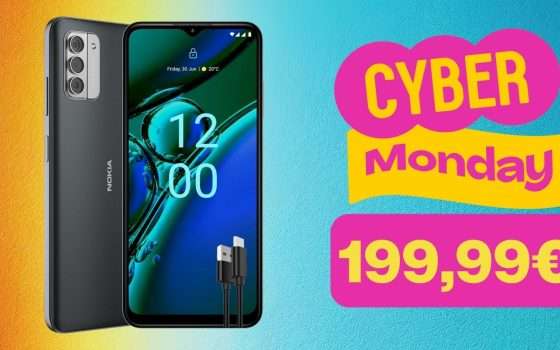 Cyber Monday: smartphone Nokia G42 a 199,99 euro (-23%)