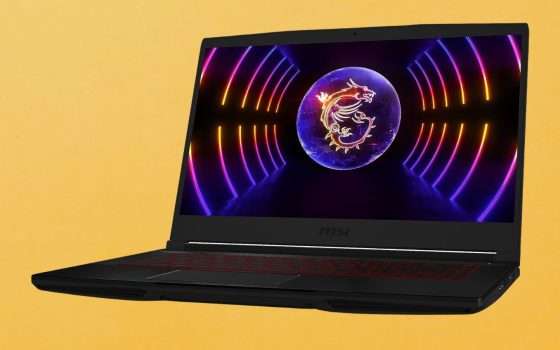 Notebook da gaming MSI con RTX 3050: 100€ di sconto su Amazon