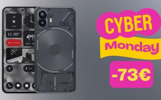 Cyber Monday Amazon: Nothing Phone (2) è al MINIMO STORICO (-73€)