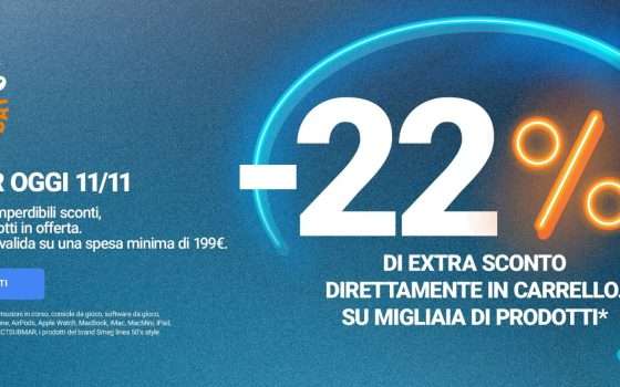 Singles Day 2023: EXTRA SCONTO 22% da Unieuro solo per OGGI