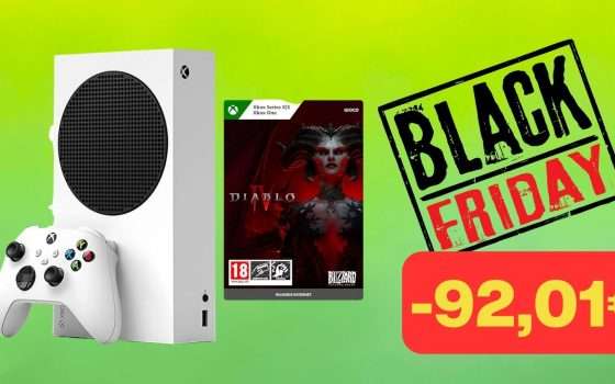 Xbox Series S Gilded Hunter + Diablo IV in SUPER SCONTO Black Friday