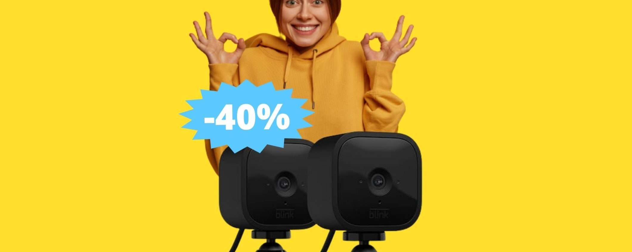 Amazon Blink Mini: MEGA sconto del 40% per i Black Friday days