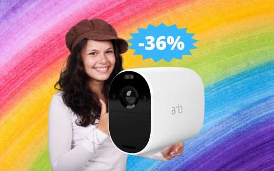 Arlo Essential XL: offerta SPECIALE su Amazon (-36%)