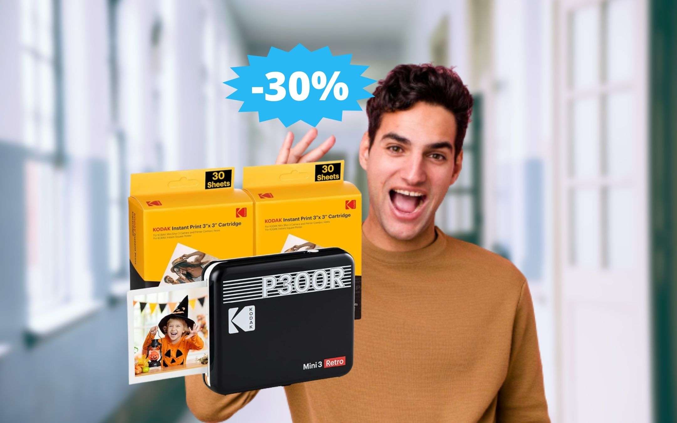 KODAK Mini 3 Retro: MEGA sconto del 30% su