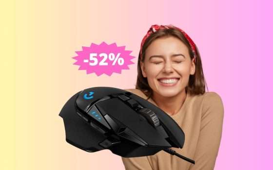 Logitech G G502 HERO: sconto ASSURDO del 52% su Amazon