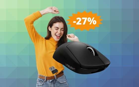 Logitech G PRO X SUPERLIGHT: SUPER sconto del 27% su Amazon