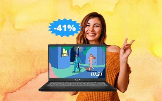 MSI Modern 15: un'OCCASIONE che non puoi perdere (-41%)