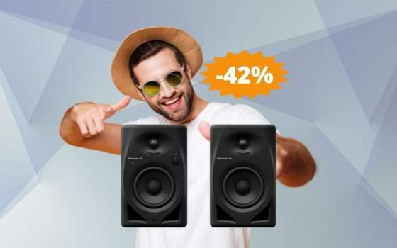 Pioneer DJ DM-40D-BT: MEGA sconto del 42% su Amazon