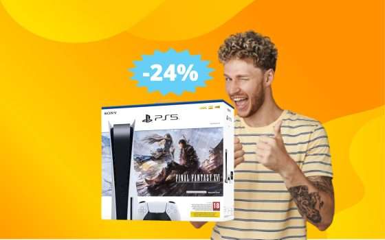 PlayStation 5 + Final Fantasy XVI: oltre 100 euro di sconto