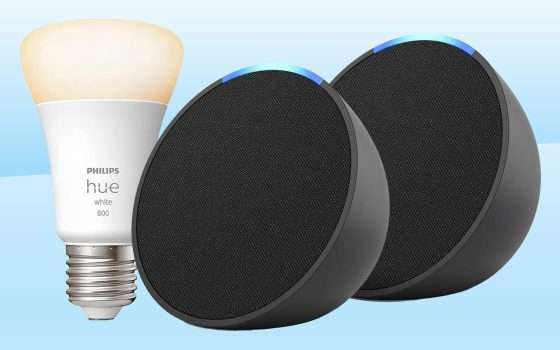 Due Echo Pop e Philips Hue a soli 39€: TUTTO VERO