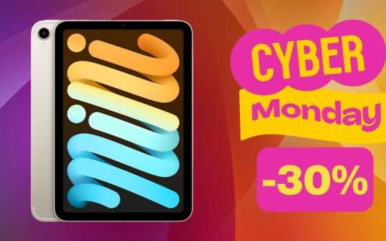 Cyber Monday Amazon: iPad Mini WiFi + Cellular con il 30% di SCONTO